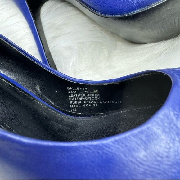 Steve Madden Cobalt Blue Galleryy Leather Pump 6.5 - Picture 9 of 12